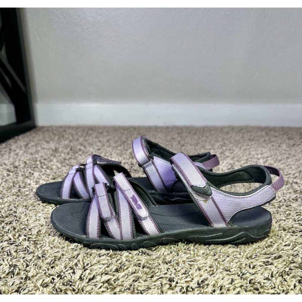 Teva Womens Tirra Sandals Purple Black Size‎ 6